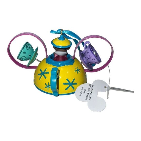 DISNEY PARKS Alice Wonderland All Ear Hat Dormouse Mad Tea Party Ride Ornament - Picture 3 of 7
